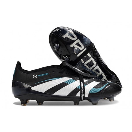 Adidas Predator Elite Fold-over Tongue FG Svart Vit Blå