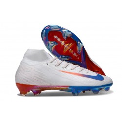 Nike Air Zoom Mercurial Superfly 10 Elite FG Vit Blå Röd