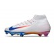 Nike Air Zoom Mercurial Superfly 10 Elite FG Vit Blå Röd